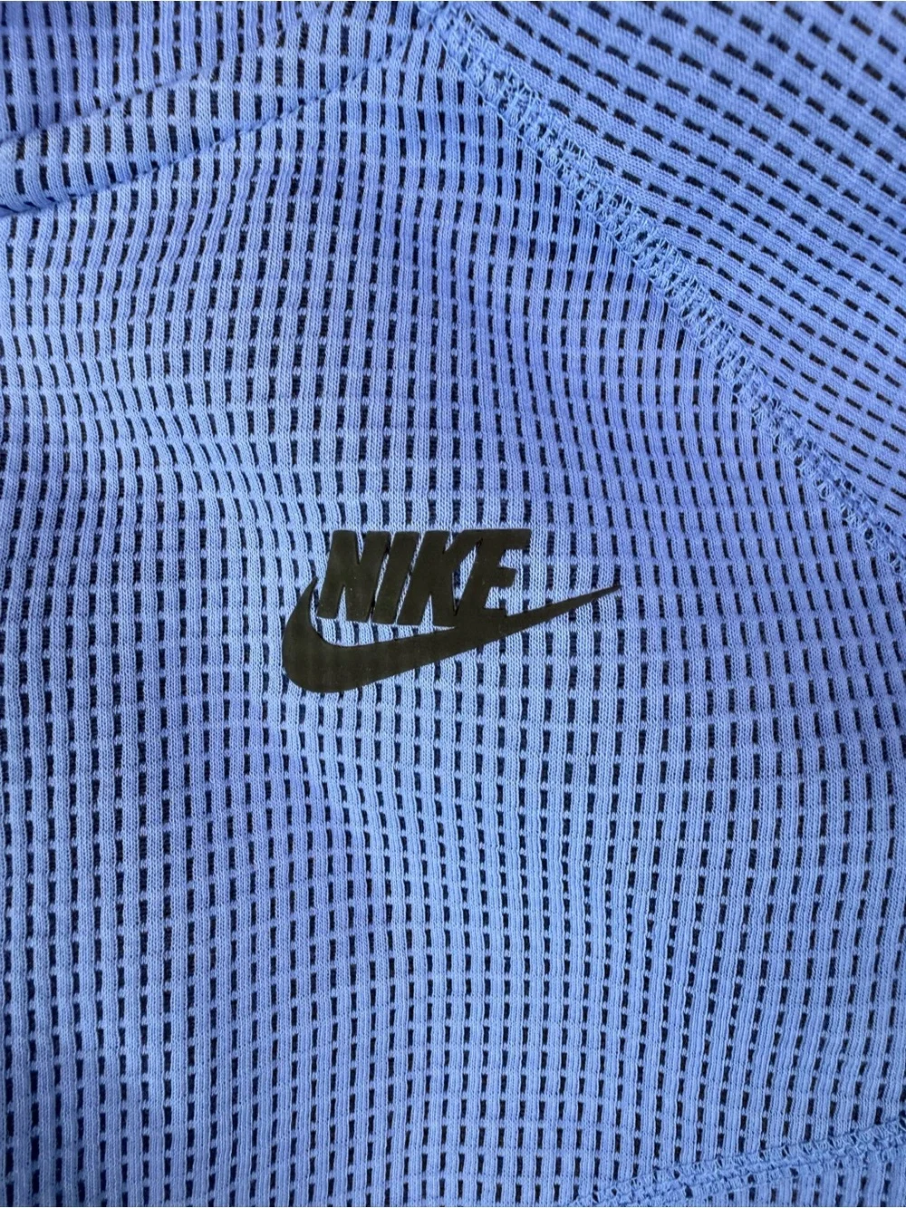 Nike Sportswear Tech Fleece Waffle Knit Hoodie Jogger Set Youth XL Blue